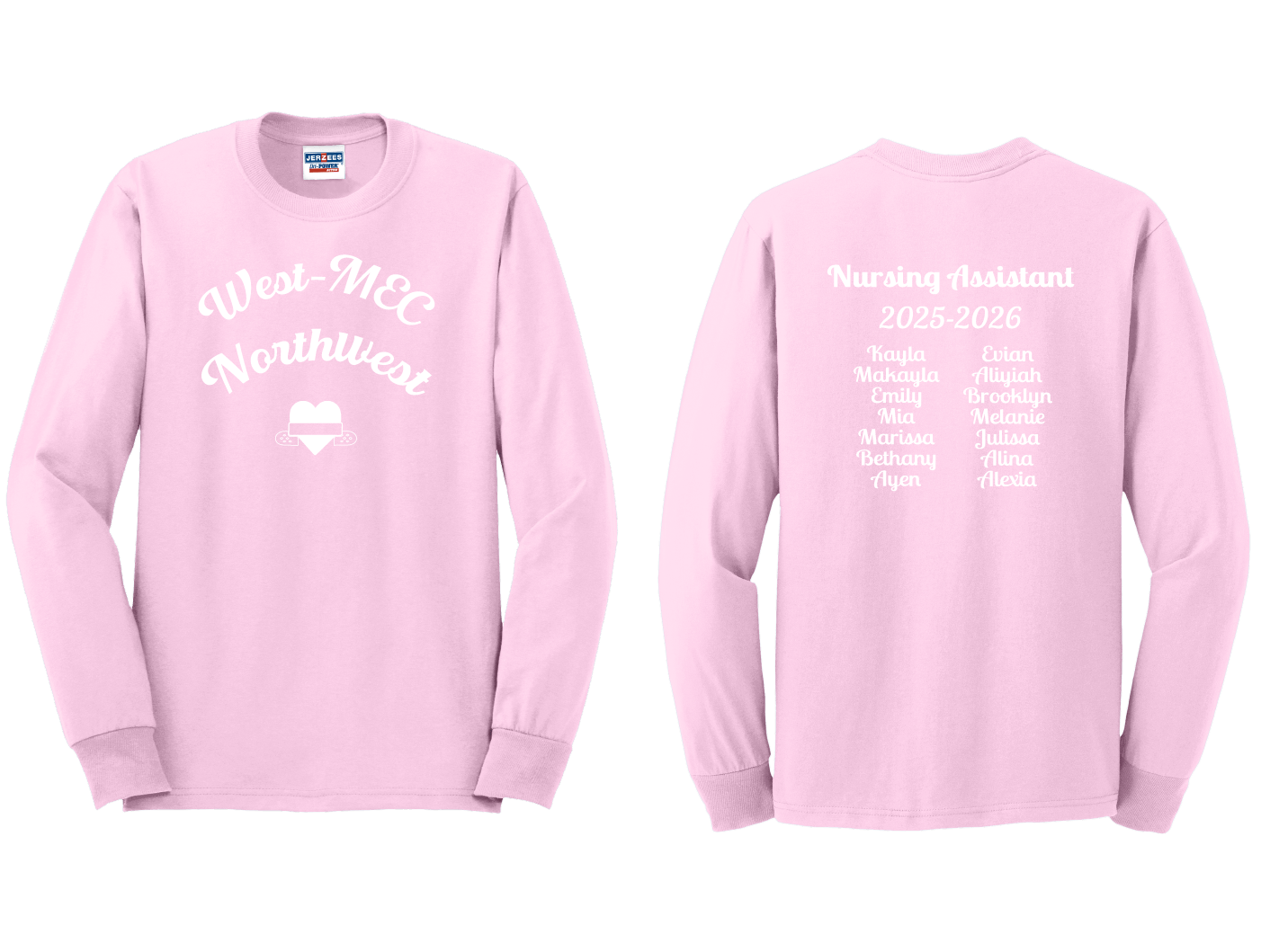 CNA Nursing Assistant PM Class LONG SLEEVE